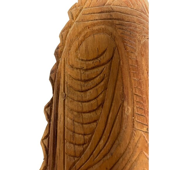 Vintage Large Hand Carved Tribal Mask – Papua New Guinea – 22" Wall Hanging – Sh - Picture 12 of 15